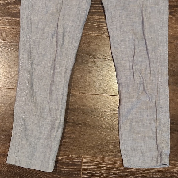❤️ ATHLETA CABO LINEN HIGH RISE JOGGER PANTS, CHAMBRAY BLUE, 0 (25) - Picture 7 of 12